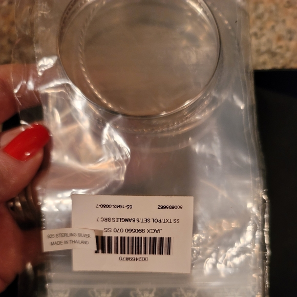 REDUCED! Sterling Silver Jewelry Set: Five Bangle Bracelets BNWT - Picture 5 of 6